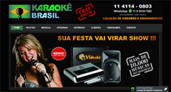 Desktop Screenshot of karaokebrasil.com.br