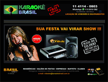 Tablet Screenshot of karaokebrasil.com.br